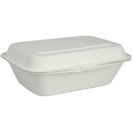 Abena Containers, To-Go, Clam Shell Meal Box w/ Hinged Lid, PK500 1999904378